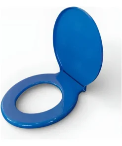 ASIENTO INODORO  (AI10MTZ)  OVAL UNIVERSAL INYECTADO AZUL MTZ