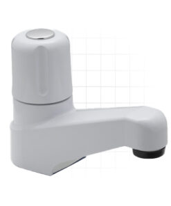CANILLA LAVATORIO PVC  (GV-0101/09)  BLANCA  ACQUA 2000