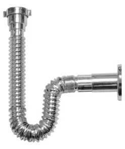 DESCARGA PVC FLEXIBLE LAVATORIO  (PTE40112B)  1 1/2 X 40/50 BLANCA  TG