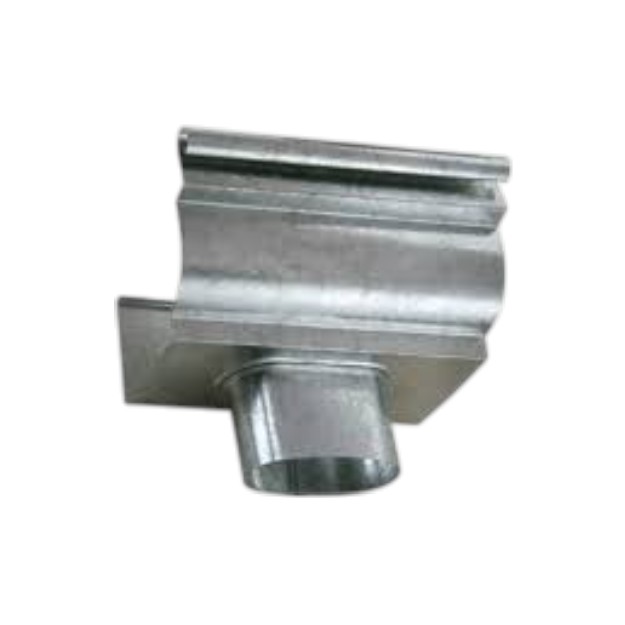 EMBUDO CANALETA A BAJANTE CHAPA (1001GD) MOLDURA 15 SALIDA 2 X 4 N° 30 GD