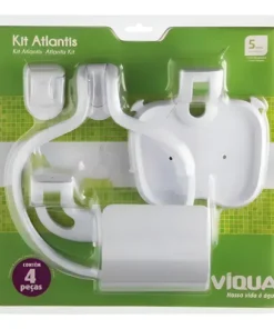 KIT ACCESORIOS BAÑO 4 PIEZAS ATLANTIS  (Q1520102)  TG