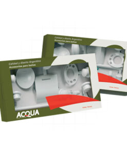 KIT ACCESORIOS BAÑO 5 PIEZAS BLANCO  (0627/00)  ACQUA 2000