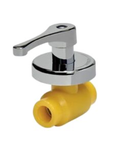 LLAVE PASO FUSIOGAS  (207120)  20 ROSETA Y MANIJA CROMO