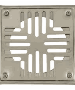 REJA PISO ACERO CON MARCO EMBUDO  (RPE00MI)  8 X 8  MI