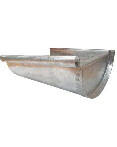 TAPA CANALETA CHAPA GALVANIZADA  (900GD)  CABECERA MEDIA CAÑA 15 CM N°30  GD
