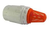 VALVULA RETENCION PVC  (20602)  CON FILTRO 3/4  GINYPLAST