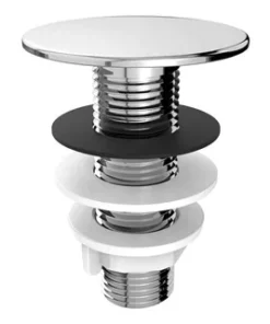 CUBRE AGUJERO CROMO ABS  (K091502)  REDONDO  TG