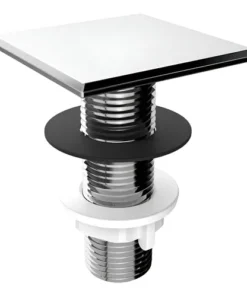 CUBRE AGUJERO CROMO ABS  (K091503)  CUADRADO  TG
