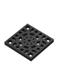 REJA PISO PVC CON MARCO  (RP04WP)  20 X 20 REFORZADA  WP (RP2020)  WP