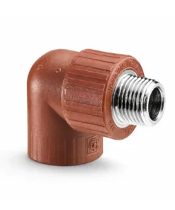 CODO FUSION AGUA  (4390)  1/2 A 90 MACHO METALICA  H3