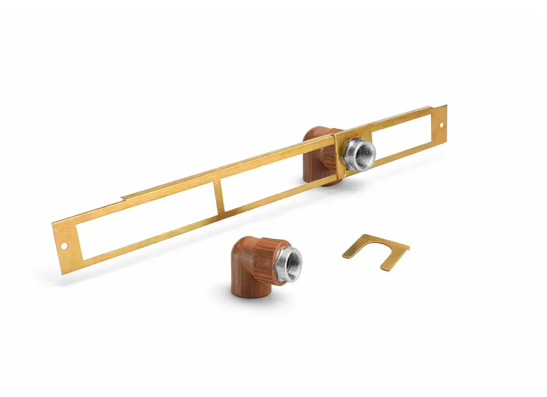 CONJUNTO CODO PLACA 90 CM FUSION (4081) 1/2 HEMBRA METALICA H3