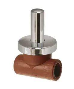 LLAVE PASO FUSION AGUA  (6301)  1/2 CON CAPUCHON Y ROSETA  H3