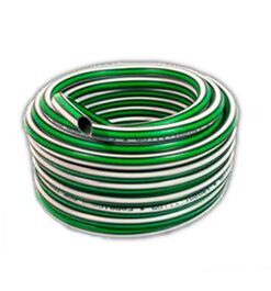 MANGUERA RIEGO TRICOLOR REFORZADA  (MR1315)  1/2 X 15  TECNOCOM  (PRECIO EN U$S)