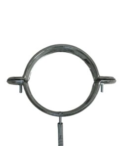 SOPORTE TUBO BAJANTE CHAPA GALVANIZADA  (1403GD)  MEDIA CAÑA 4 N° 25  GD