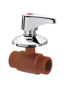 VALVULA ESFERICA FUSION AGUA  (6400)  1/2 CON MANIVELA CROMADA  H3